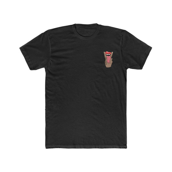 Men's Cotton Crew Tee big logo on the back small logo on the front